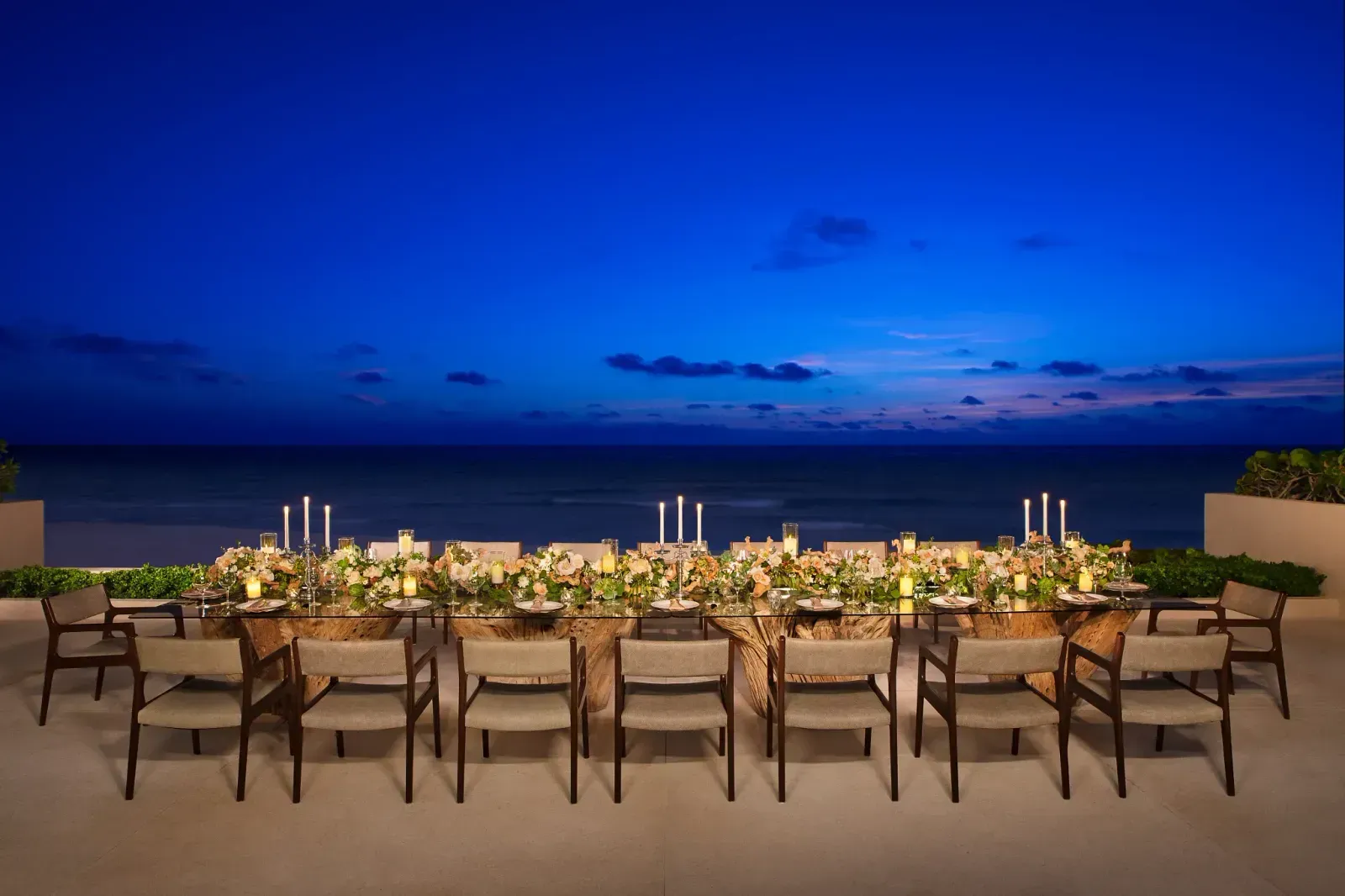 Terrace with Imperial Table Setup