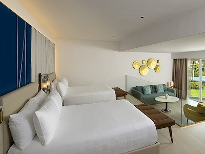 Caribbean Suite Double Beds & Sofa Bed