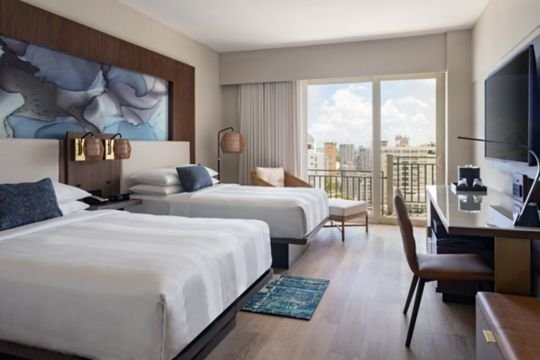 Guest Room, 2 Double, City View (Main Tower)