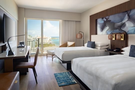 Guest Room, 2 Double, Ocean View (Main Tower)